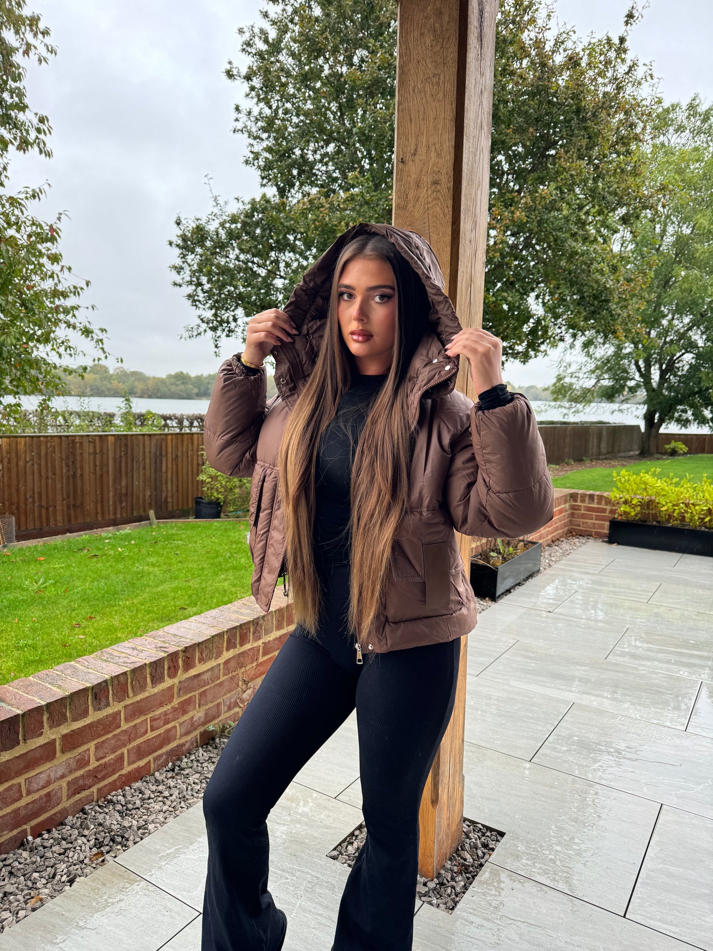 The ‘ALASKA’ brown puffer jacket pre order