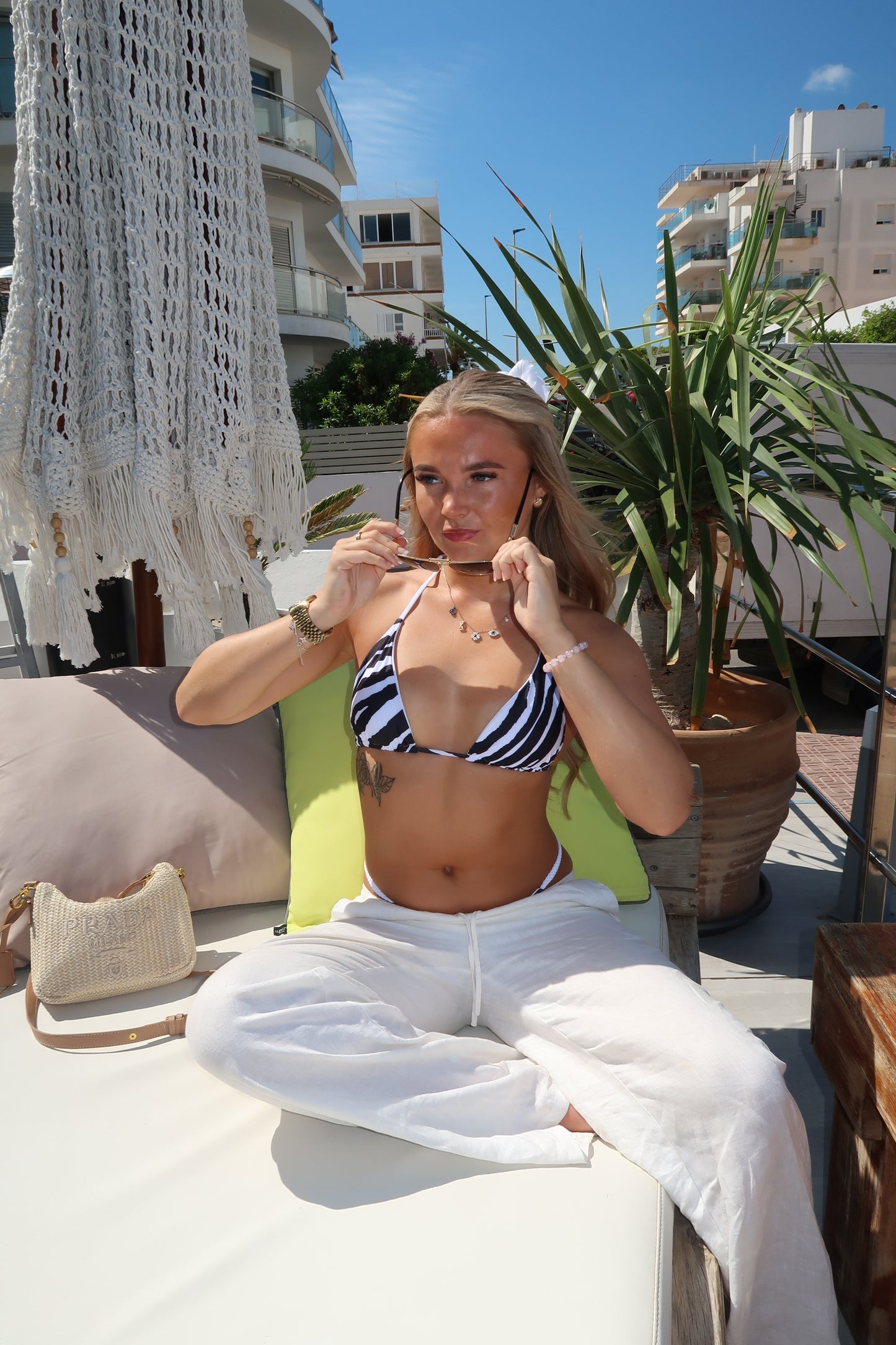 The ‘CARMELLA’ zebra bikini