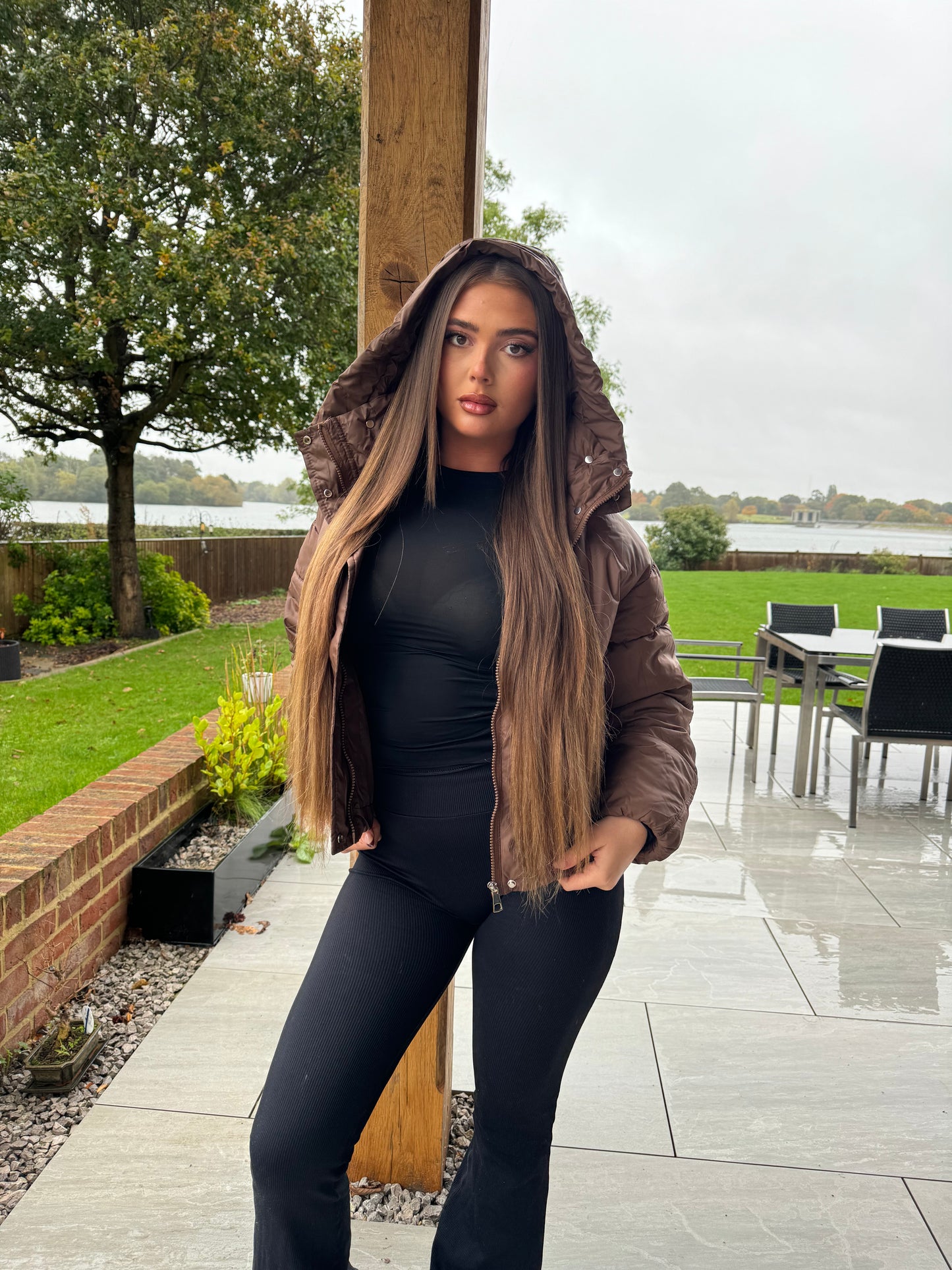 The ‘ALASKA’ brown puffer jacket pre order