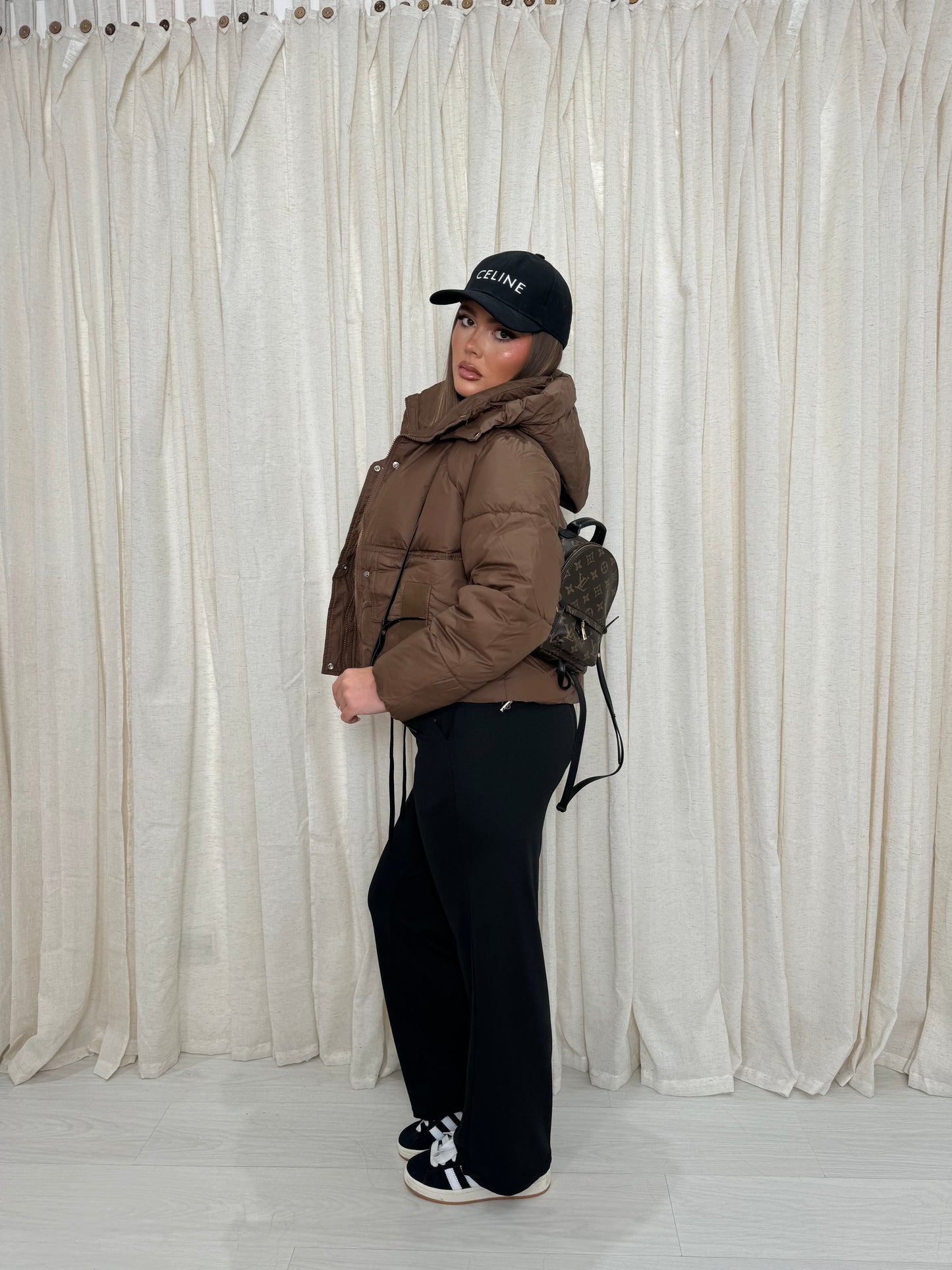 The ‘ALASKA’ brown puffer jacket pre order