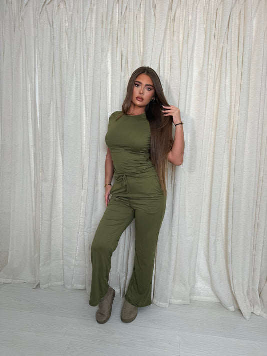 LOLA olive green loungewear