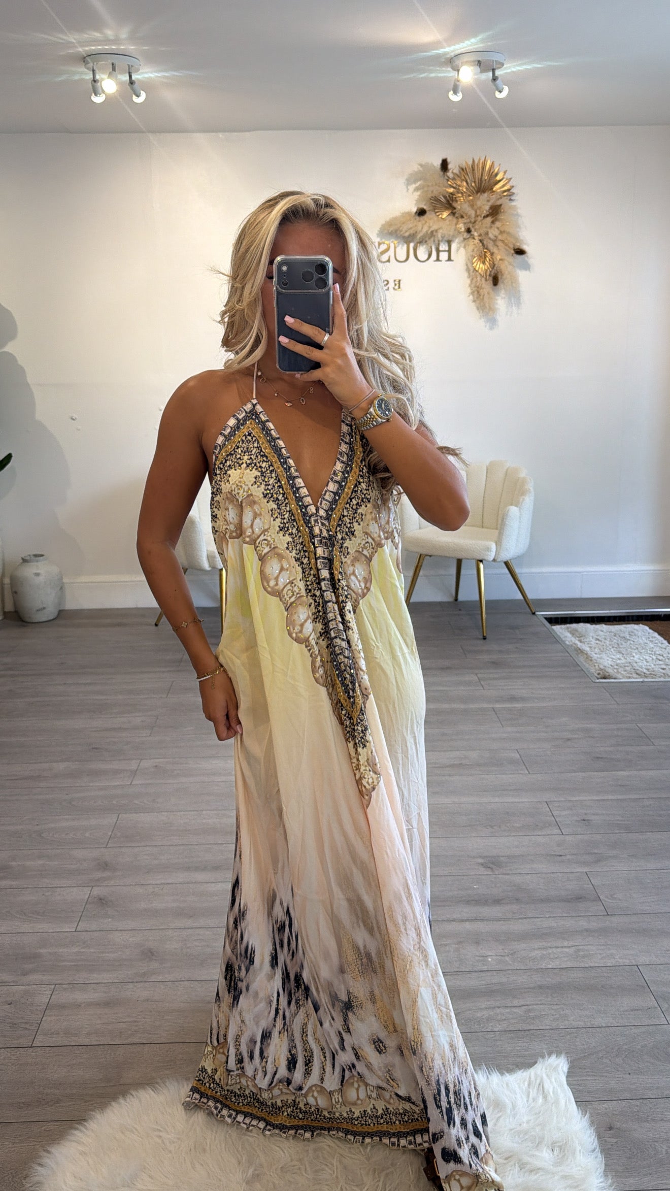 Our Yellow tie up maxi dress
