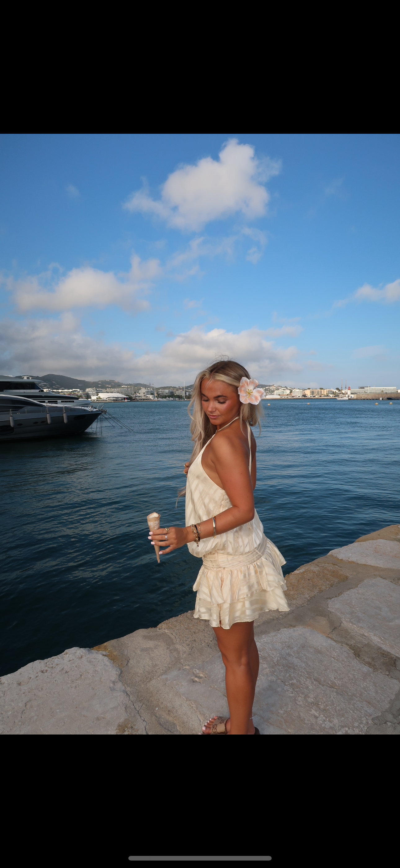 The ‘ARIELLE’ halter neck playsuit