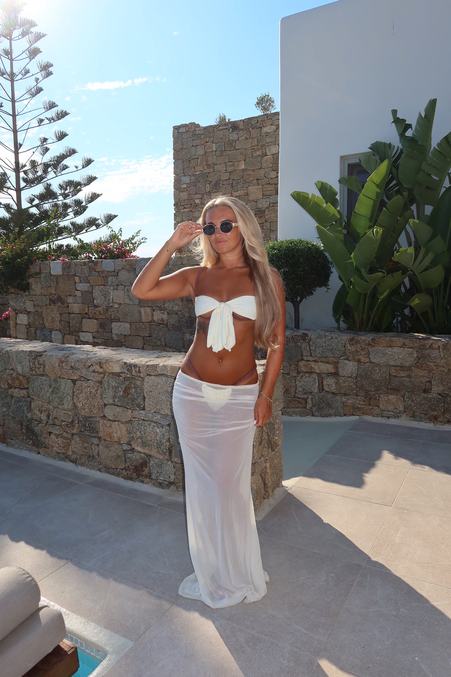 Our ‘NAMOS’ tie up front bikini set